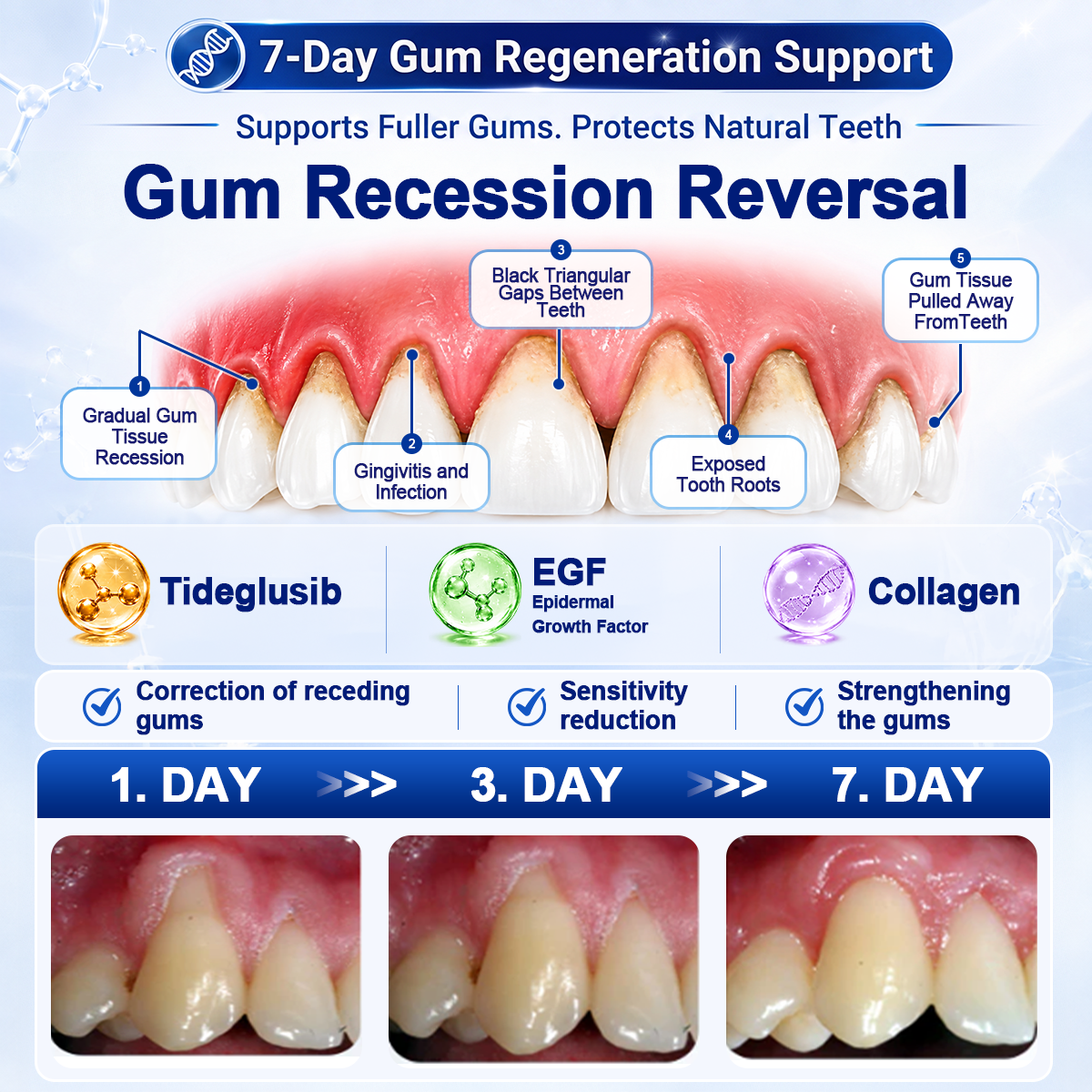 🦷 US Official Store | PuraCure® Tooth & Gum Oral Repair Solution | Powered by Bee Venom Peptides × Collagen × Postbiotics × Beta-Glucanase to Fight Plaque, Tartar, Tooth Pain, Bad Breath & Weak Teeth